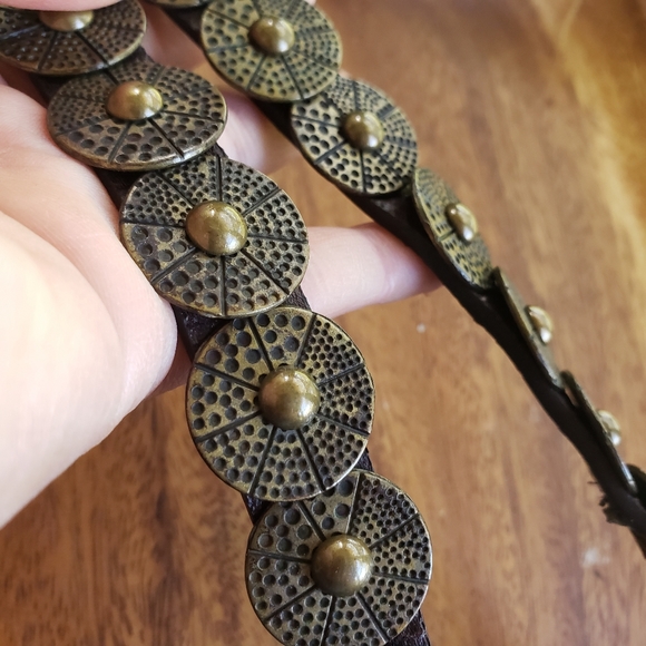 Belt brass colored hardware 34 36 38 - Picture 7 of 11